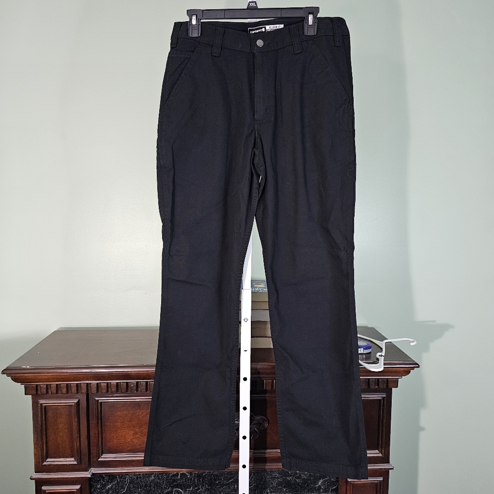 Mens Carhartt‎ Relaxed Fit Black Work Jeans 32x32
